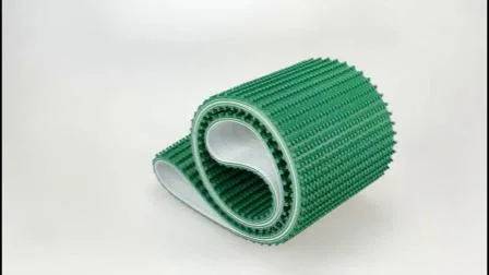 Transportador industrial leve de PVC/PU/Pvk verde/Correia de transmissão/Correia com padrão de grãos de grama