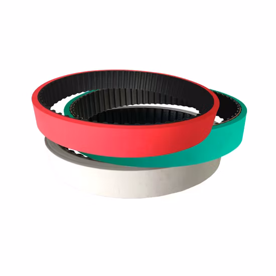 PU de borracha PVC auto motocicleta agrícola infinitas peças de transmissão poli industrial transportador duplo ventilador síncrono com nervuras unidade dentada Pk V correia dentada