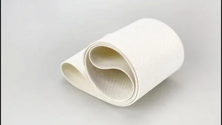 Padrão de espinha de peixe para correias transportadoras de PVC branco para processamento de madeira